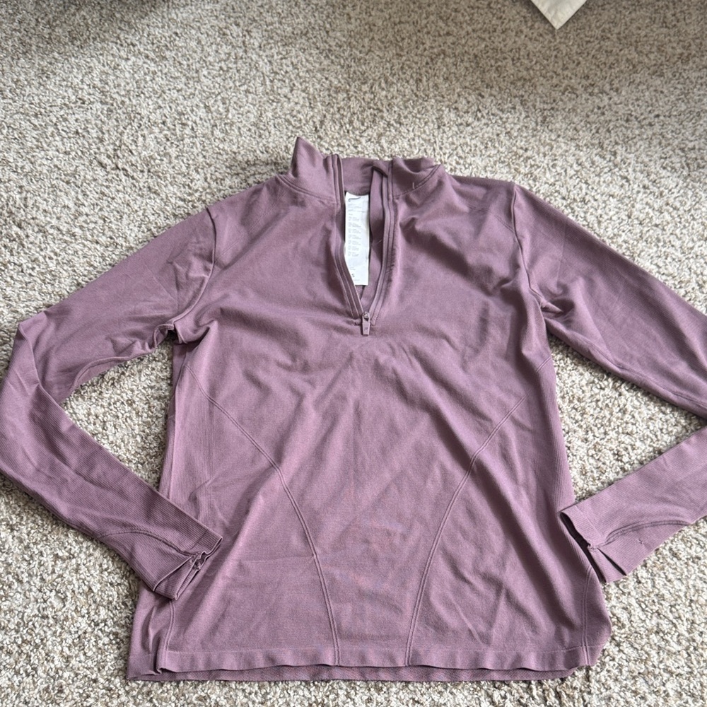 Fabletics purple 1/4 zip XS